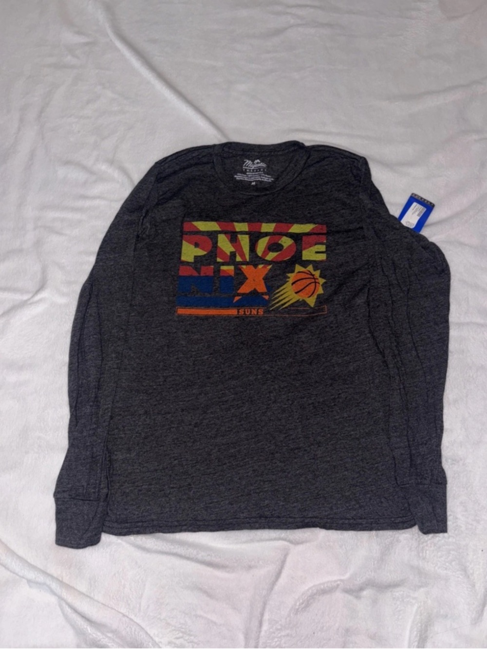 Majestic Threads Phoenix Suns Long Sleeve Shirt Size Medium New With Tags
